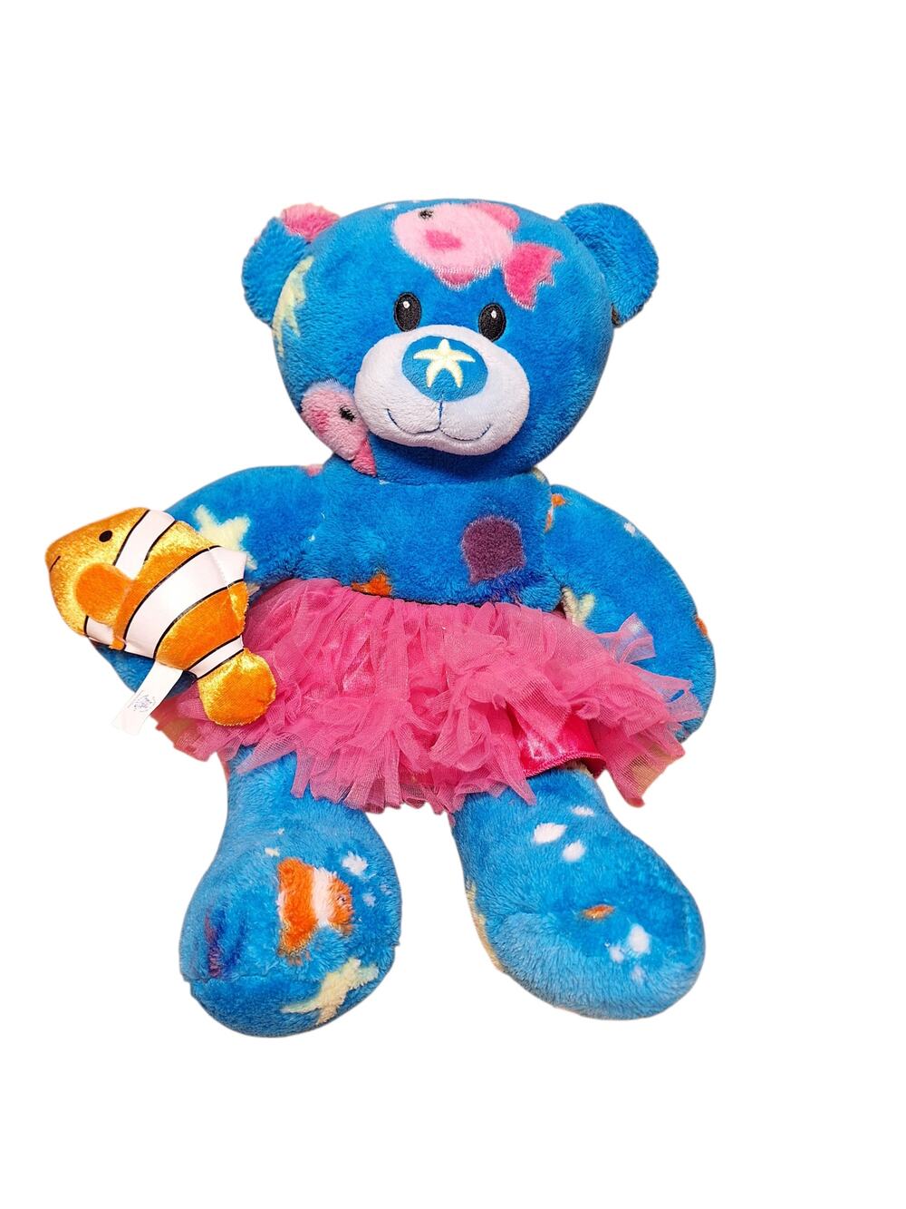 Build-A-Bear Workshop "Deep Blue Sea" teddy bear blue ocean-themed rare retired